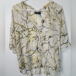 Gypsy 05 Multicolor Silk Blouse Women's XS. Pre-Owned